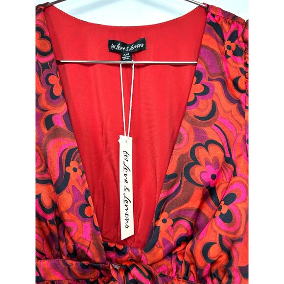 For Love & Lemons — Davina Tie Front Blouse — XXS — NWT - Picture 9 of 9